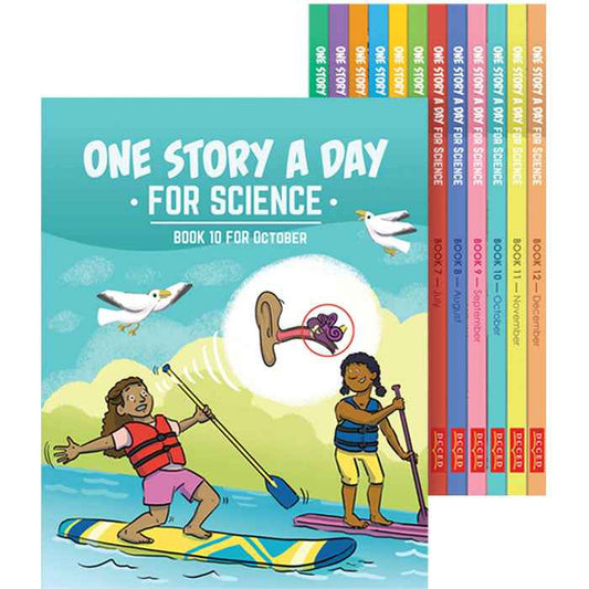 One Story A Day For Science 12 volumes set - New Horizons