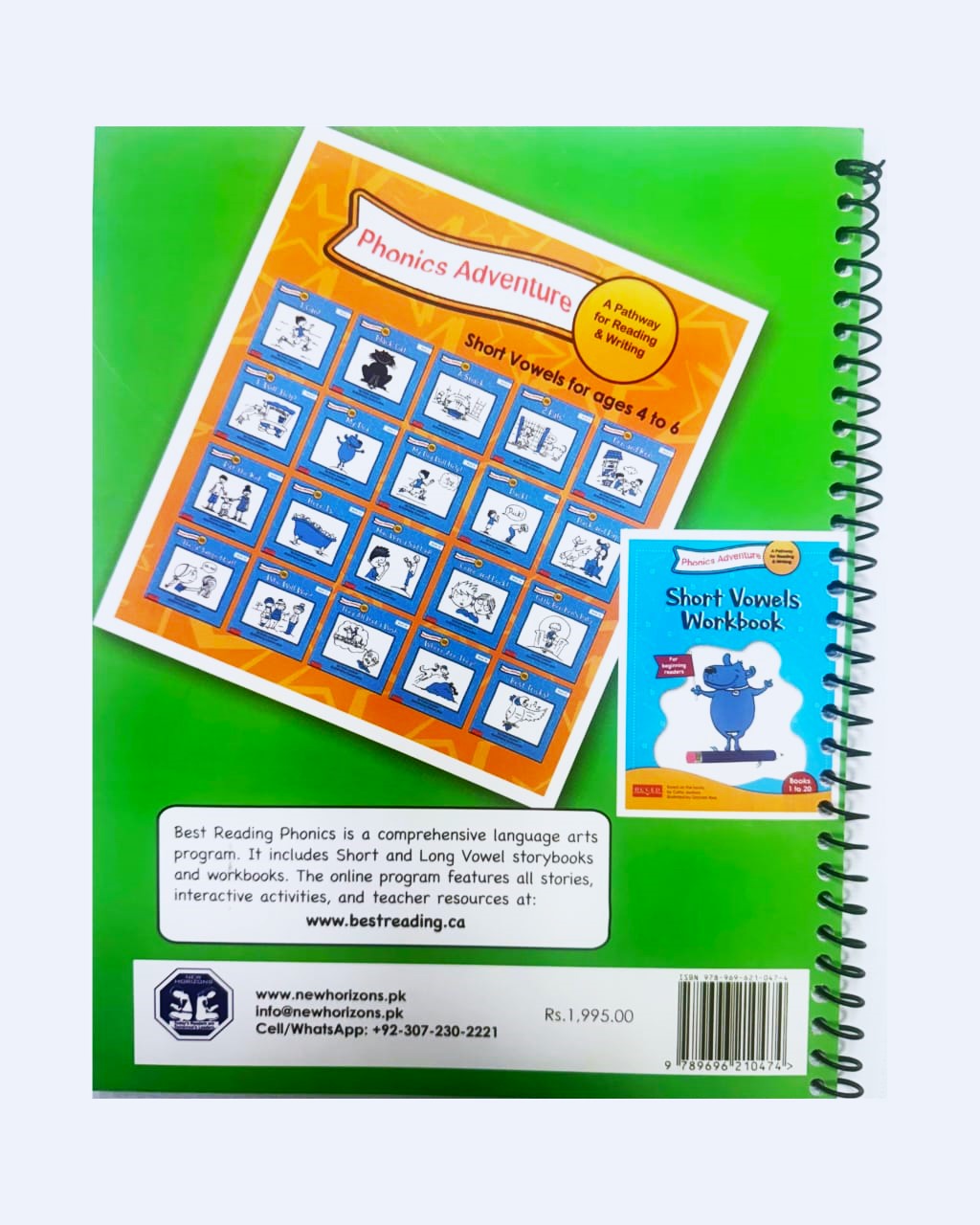 Phonics Adventure Printing Work Book on a white background