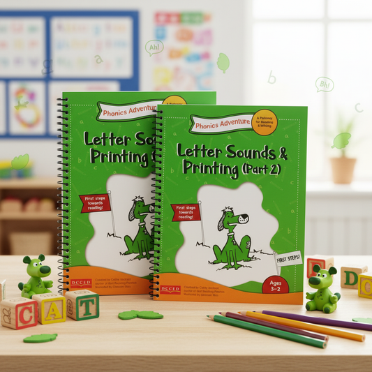 Phonics Adventure (Letter Sounds & Printing Workbooks) - New Horizons -
