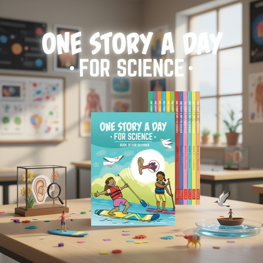 One Story A Day For Science 12 volumes set - New Horizons