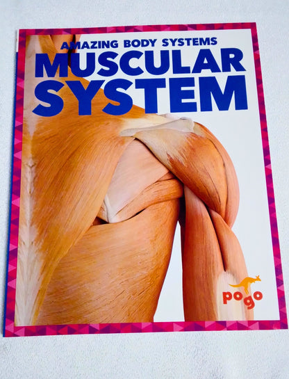 Book cover of 'Amazing Body Systems: Muscular System' by Pogo on a white background