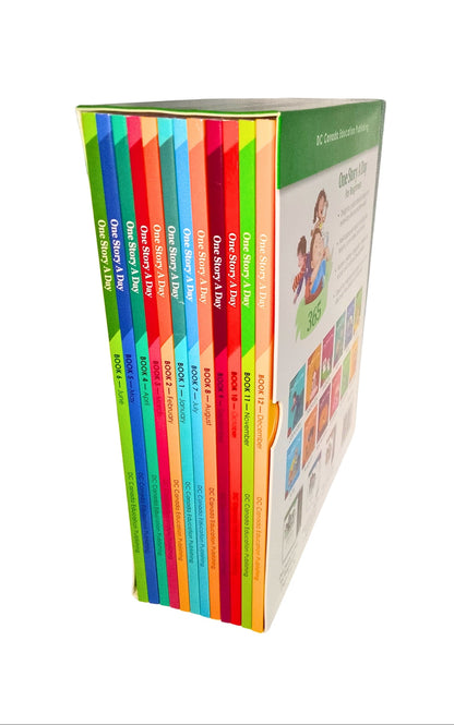 Set of colorful books with a white background